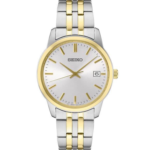 Seiko Essentials Two Tone Mens Watch SUR402 - Picture 1 of 3